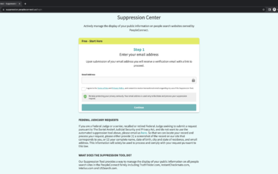PeopleConnect Suppression Tool